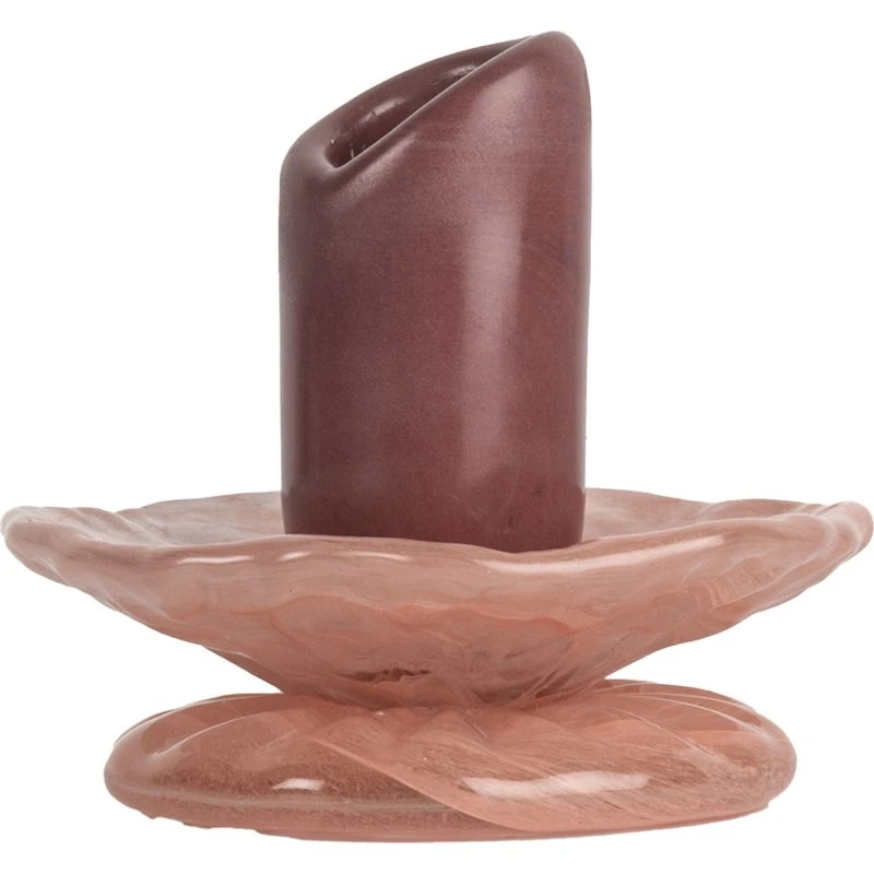 Byon Lara XS lysestage 9 cm – vinrød/lyserød