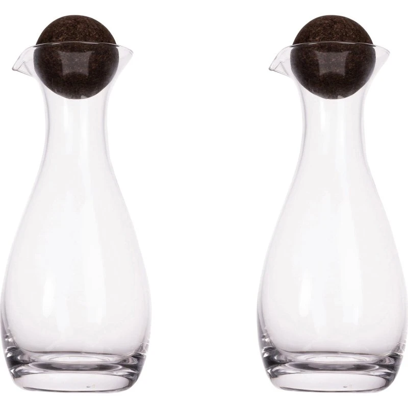 Sagaform Nature olie-/eddikeflasker 2-pak med korkkugle