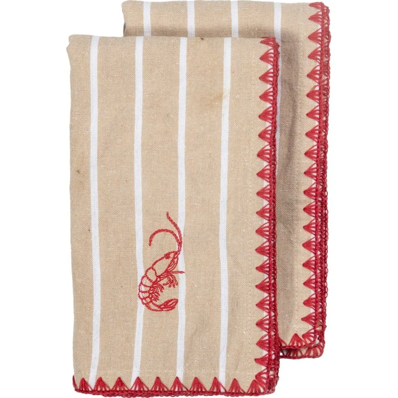 Byon Bubba stofserviet 45x45 cm, 2-pak – Beige