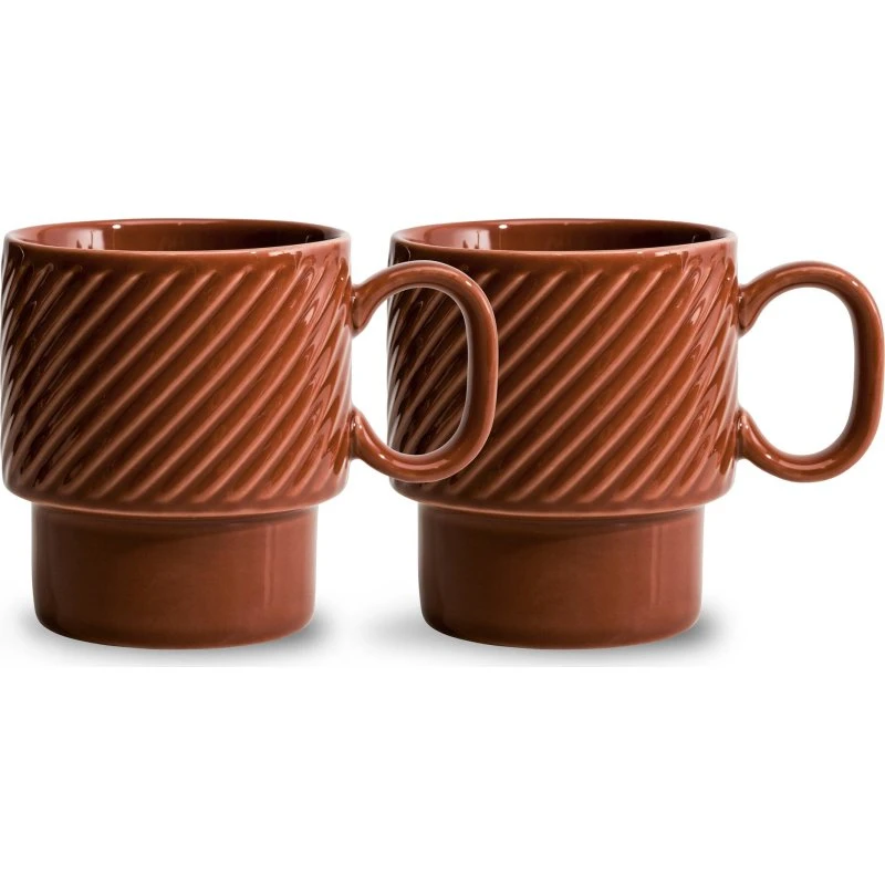 Sagaform Coffee & More kaffekrus 2-pak - Terracotta