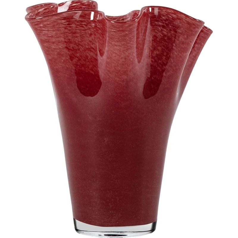 Sagaform Viva vase, stor 24,5 cm - vinrød