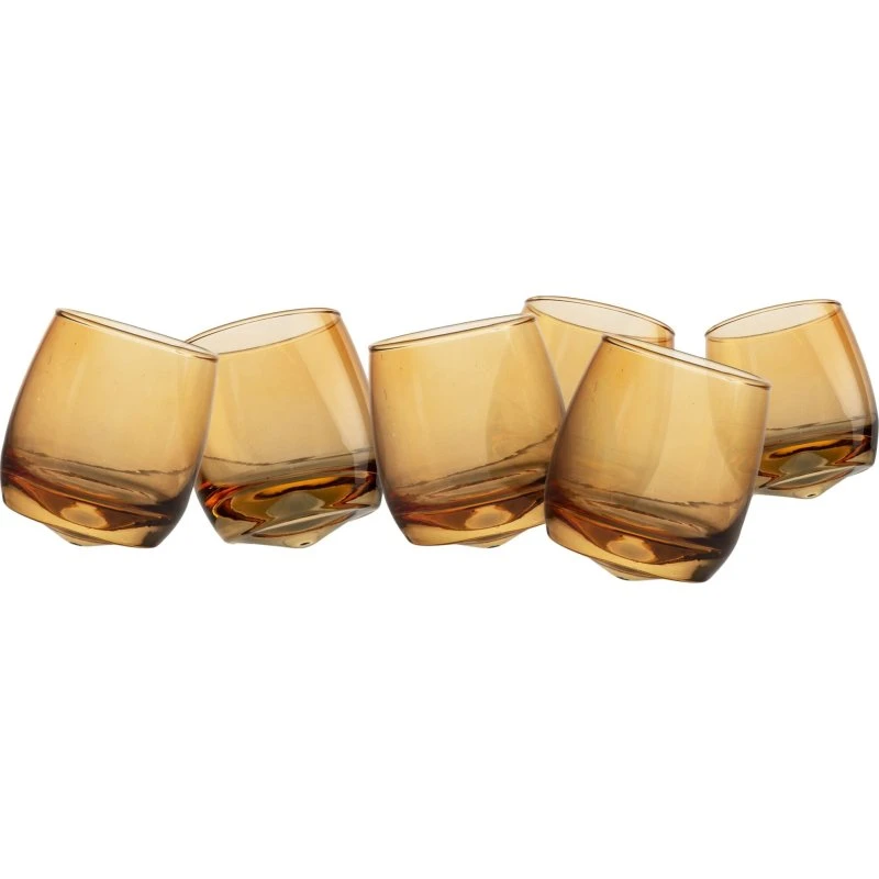 Sagaform Tumbler rund bund 30 cl 6-pak, Amber