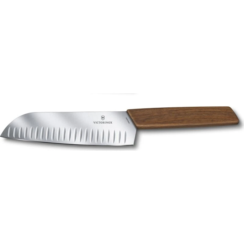 Victorinox Swiss Modern Santokukniv 17 cm – valnød