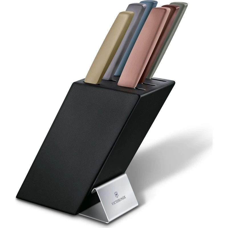Victorinox Swiss Modern knivsæt med knivblok, 6 dele