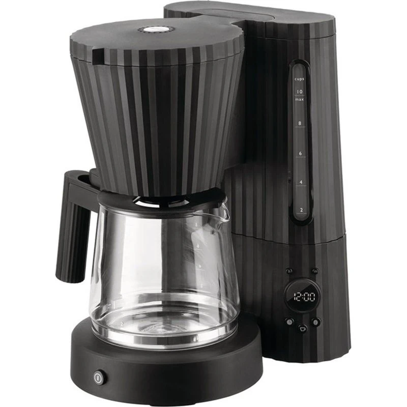 Alessi Plissé kaffemaskine, sort – 1100 W
