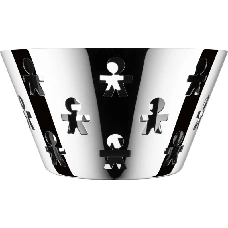 Alessi Girotondo frugtskål – høj, rustfrit stål