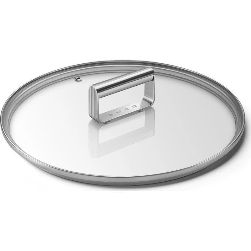 SMEG glaslåg sølv Ø28 cm – originalt låg