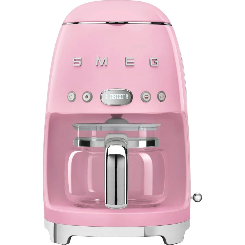 Smeg DCF02PKEU 50's Style kaffemaskine – lyserød (10 kopper)