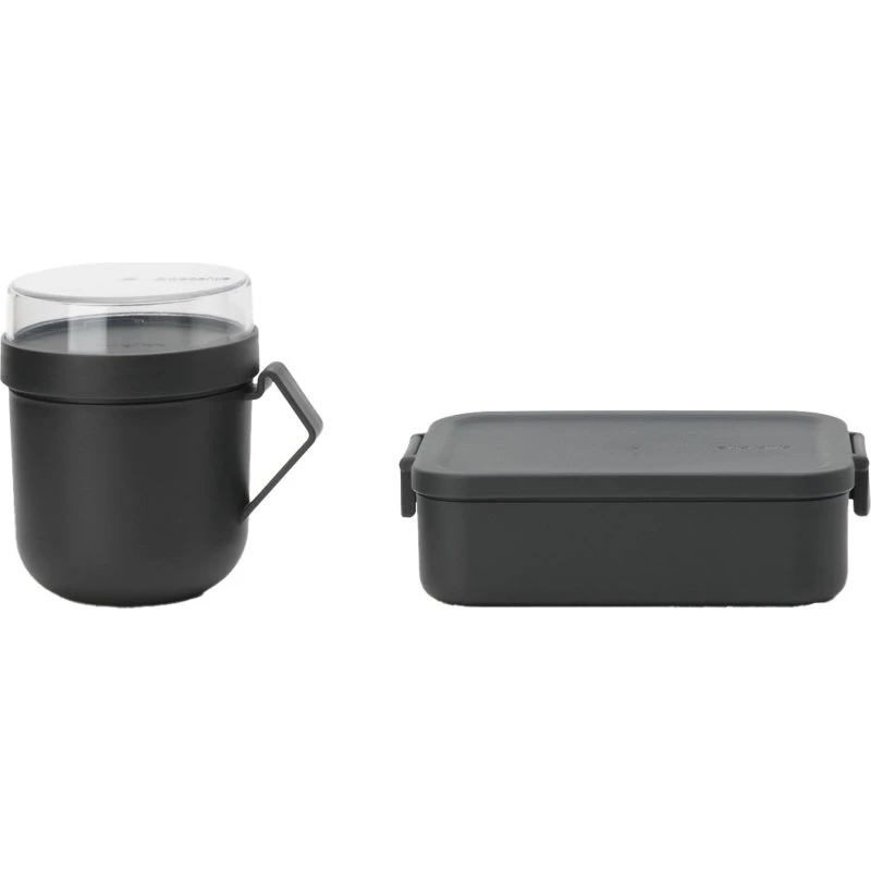 Brabantia Make & Take frokostsæt 2 dele - mørkegrå