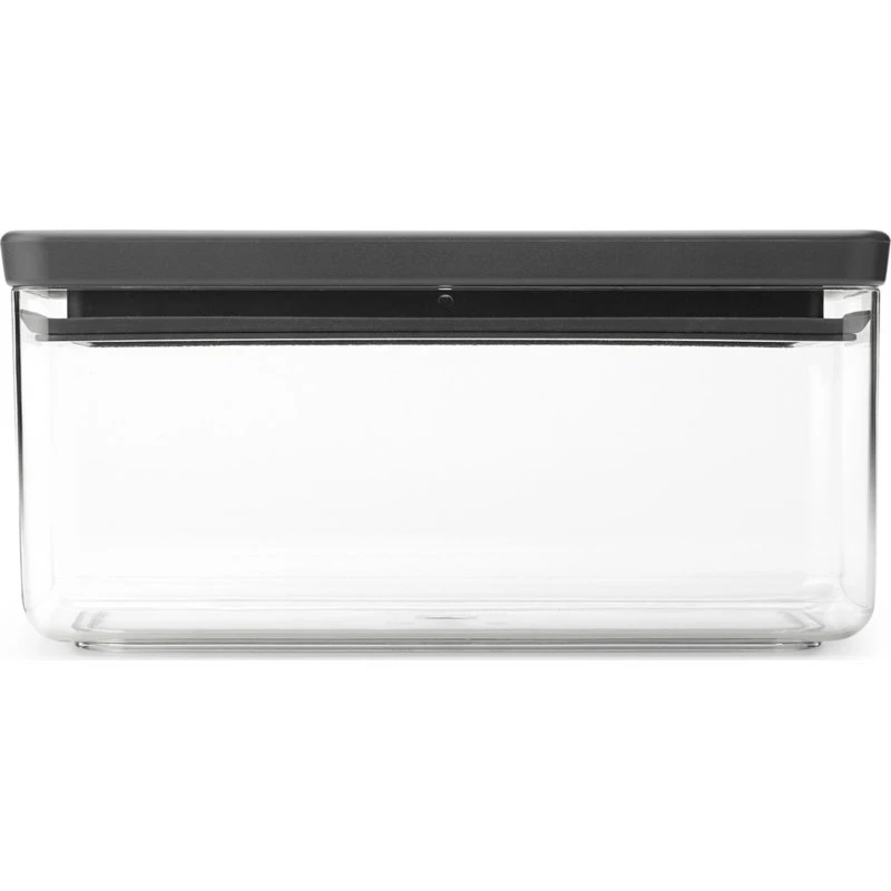 Brabantia Tasty+ stabelbar opbevaringskrukke 1,5 L mørkegrå