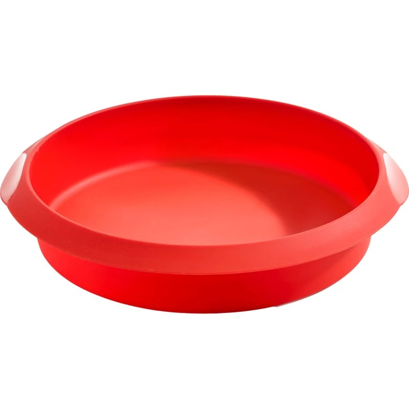 Lékué rund bageform i silikone Ø24 cm – rød