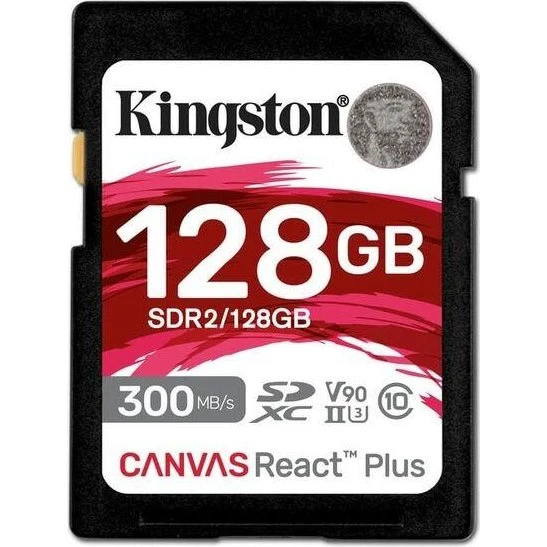 Kingston Canvas React Plus 128 GB SDXC UHS-II V90