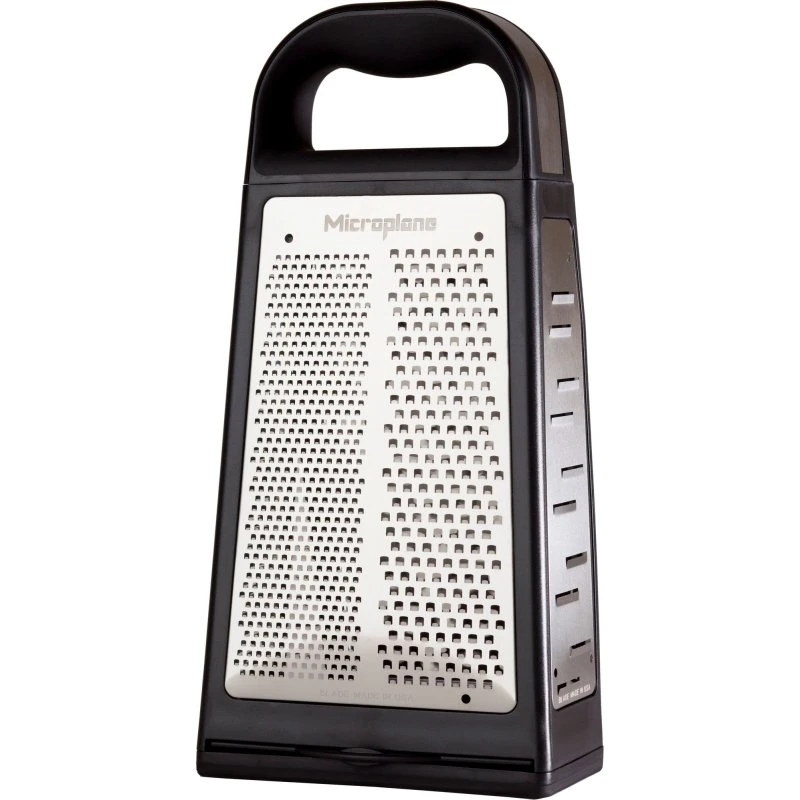 Microplane Elite Box rivejern 27 cm – 5 sider (sort)