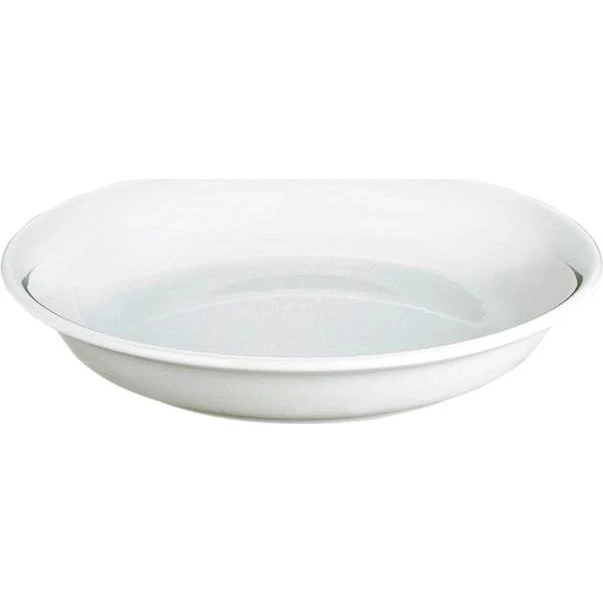 Pillivuyt Bourges dyb tallerken Ø21 cm – hvid porcelæn