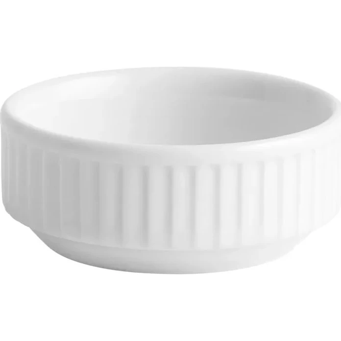 Pillivuyt Plissé miniskål Ø 7 cm – hvid