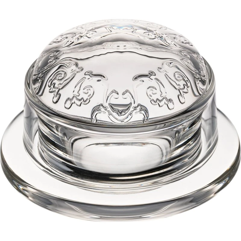 La Rochère Versailles smørboks 10 cm, klart glas