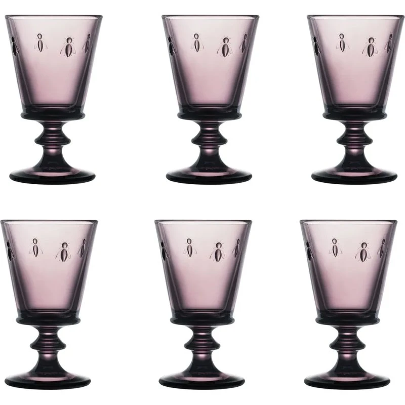 La Rochère Abeille vinglas 24 cl – Aubergine 6-pak