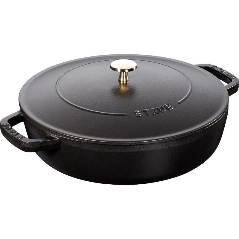 Staub Chistera sautérgryde støbejern 24 cm, sort