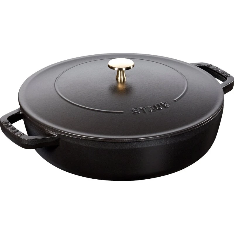 Staub Chistera sauteuse 28 cm, 3,7 L – sort