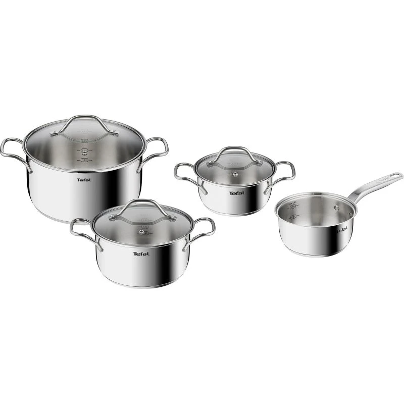 Tefal Intuition 7-delt grydesæt i rustfrit stål