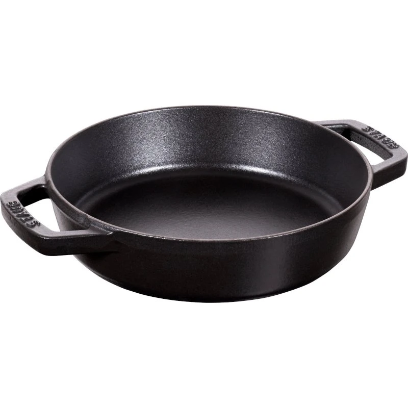 Staub Sautérpande 20 cm, støbejern, sort
