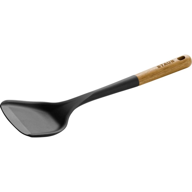 Staub Wokspade i silikone med akacietræ 31 cm