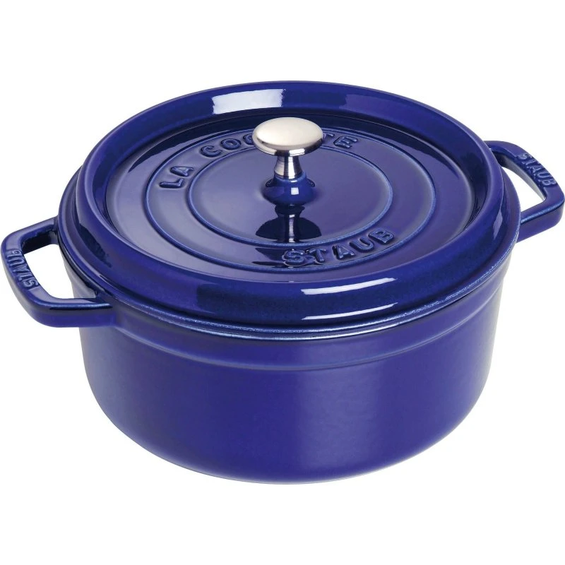 Staub Rund Støbejernsgryde 24 cm / 3,8 L - Blå