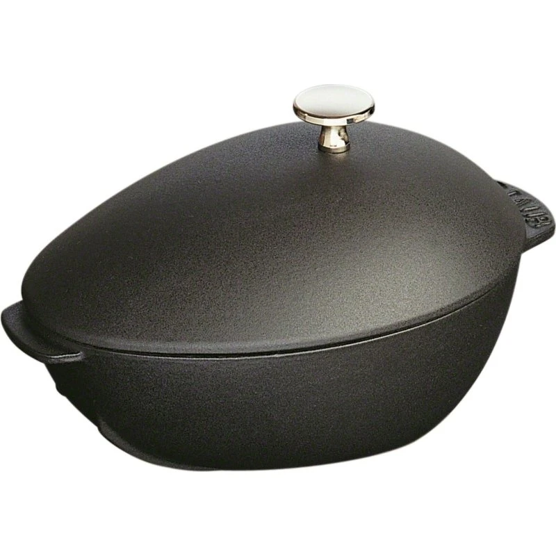 Staub Muslingegryde 25 cm (2 L) – Støbejern, Sort