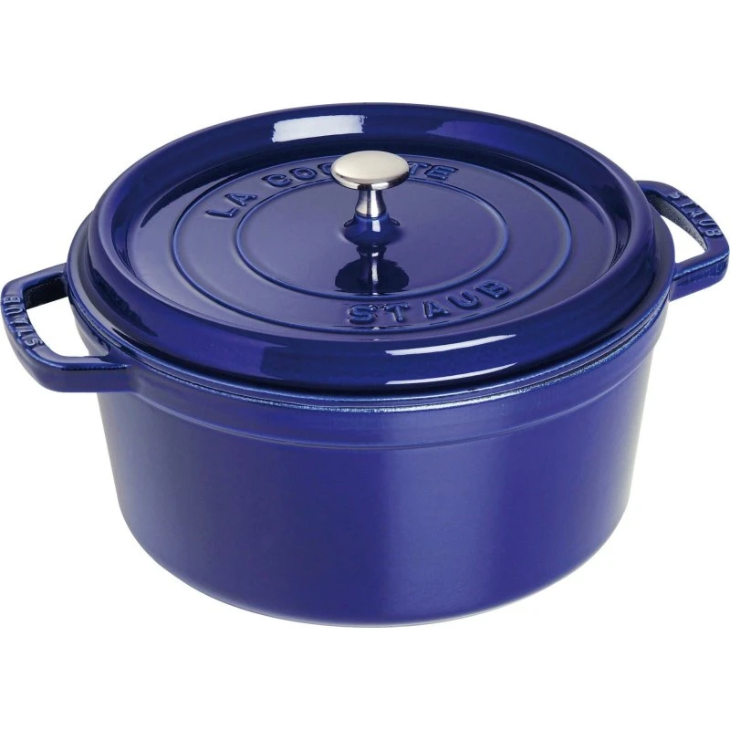 Staub Rund Gryde 28 cm 6,7 L Mørkeblå