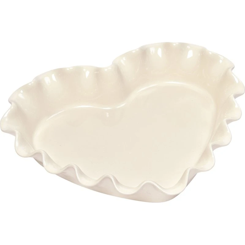 Emile Henry Hjerte tærteform 1,5 L – Cream
