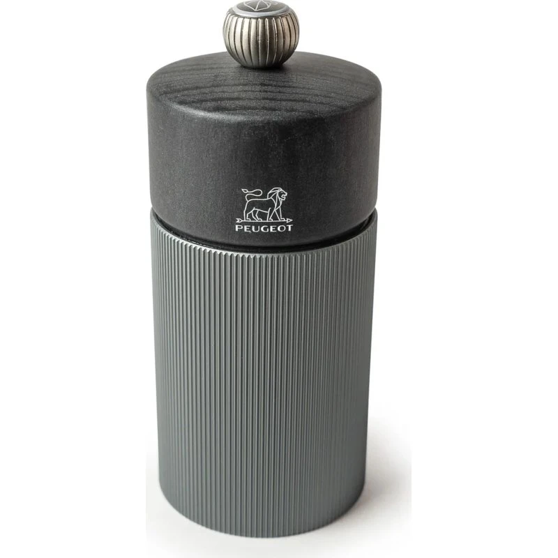 Peugeot Line Dark saltskværn 12 cm – Aluminium/Træ