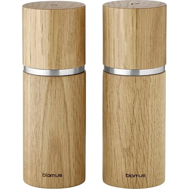 Blomus Pepe salt- og peberkværnsæt 15 cm, eg