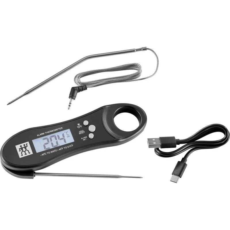 Zwilling BBQ+ digitalt grilltermometer, sort