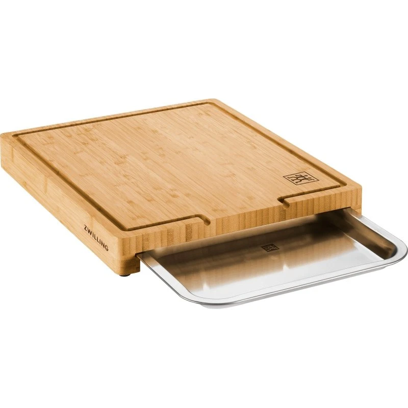 Zwilling BBQ+ skærebræt 39x30 cm i bambus med bakke