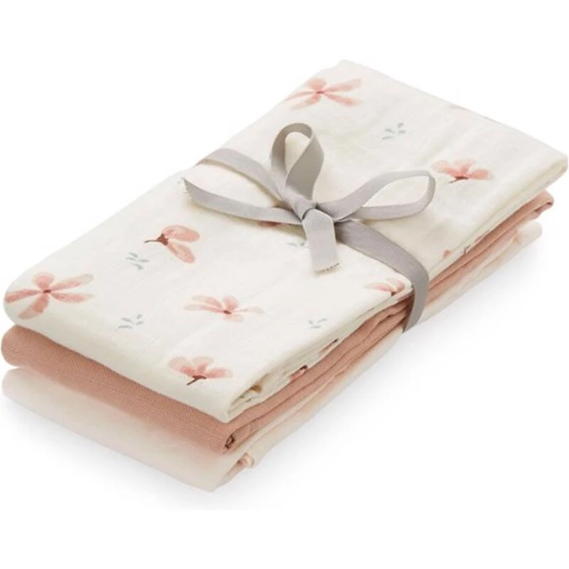 Cam Cam Copenhagen Stofbleer 3-pak 72x72 Windflower/Creme/Dusty Rose/Powder