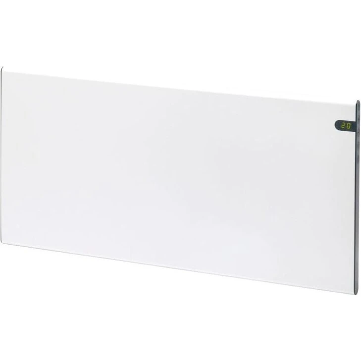 Glamox H30 el-radiator 1000W med termostat, hvid (15 m²)
