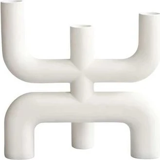 101 Copenhagen Cobra Lysestage Bone White 25x25 cm