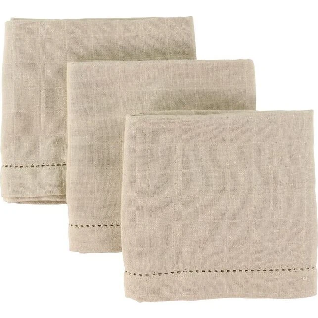 Pine Cone Edith stofble 3-pak - Oatmeal 70x70 cm