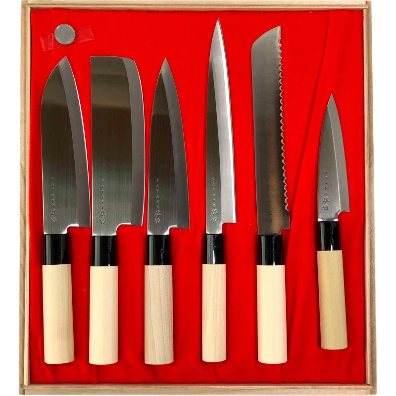 Satake Houcho 6-dele knivsæt i balsabox
