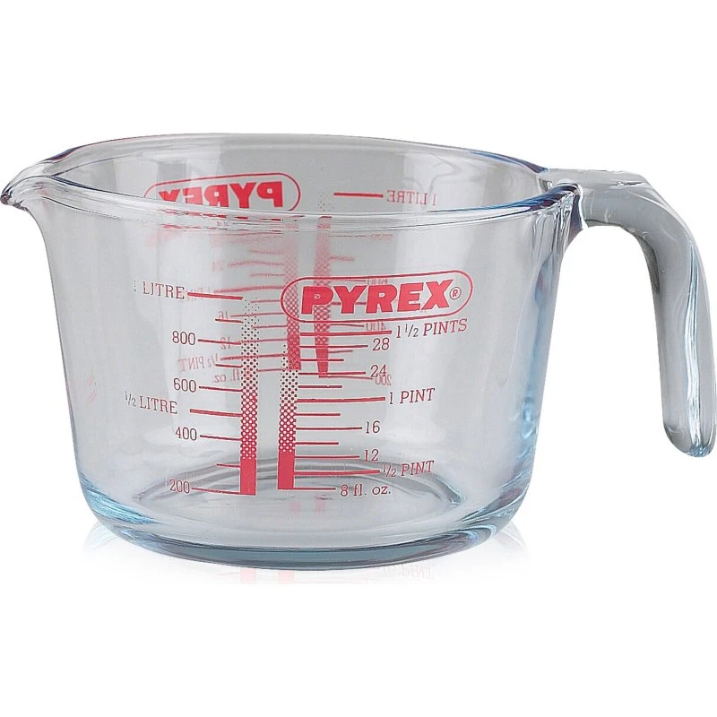Pyrex Målekande 1 L – Borosilikatglas, Ovnsikker