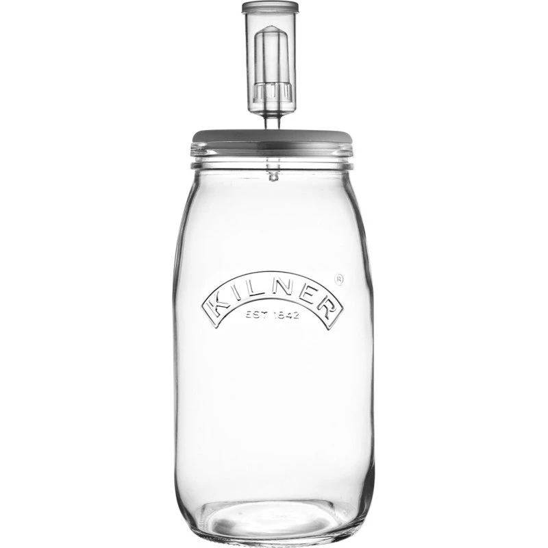 Kilner fermenteringssæt 3 L – glas med silikone-låg
