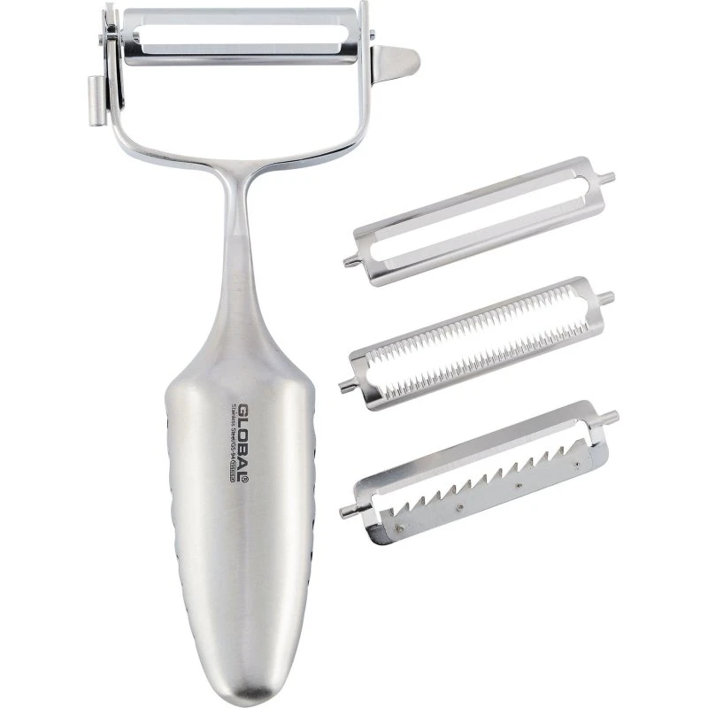 Global GS-94 T-skræller i rustfrit stål med 3 blade