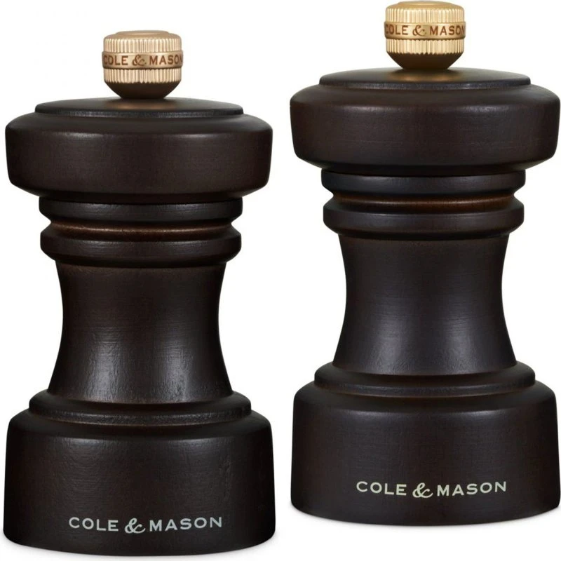 Cole & Mason Hoxton salt- og peberkværnsæt 10 cm (chocolate)