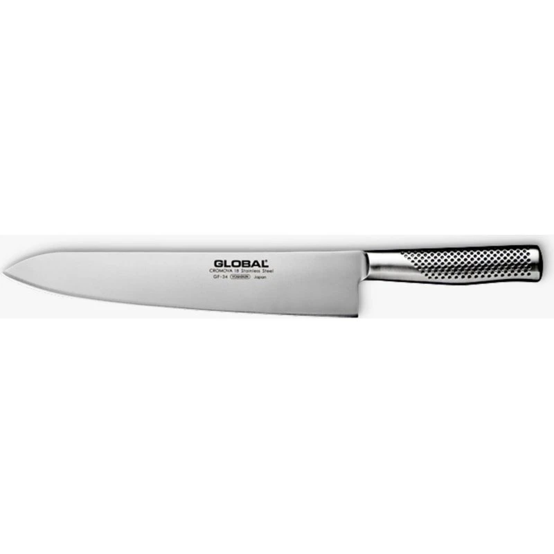 Global G-34 kokkekniv 27 cm - helsmedet rustfrit stål