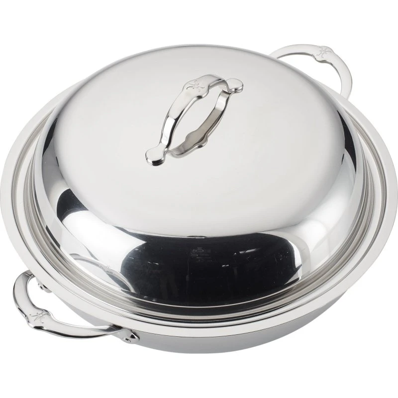 Hestan ProBond wok 36 cm med låg, rustfrit stål