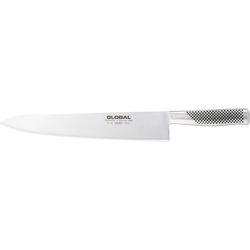 Global GF-35 kokkekniv 30 cm – smedet rustfrit stål