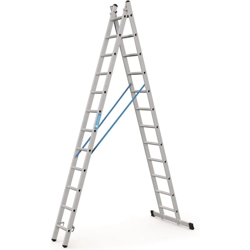 Zarges Kombistige 2×12 trin - Aluminium, EN 131