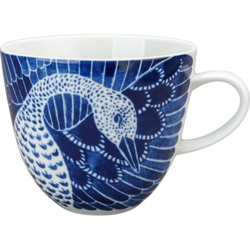 Götefors Porslin Selma krus 41 cl – blå fugl