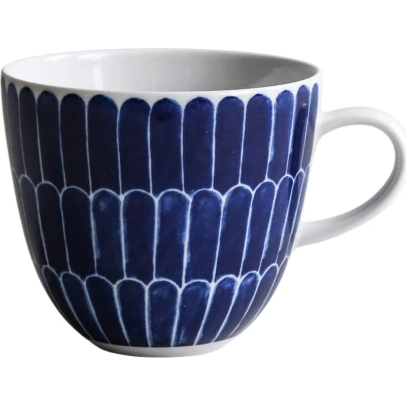 Götefors Porslin Selma krus 41 cl – blå fjer