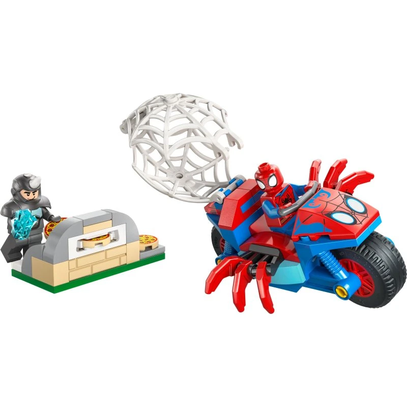 LEGO 11206 Spidey på motorcykel vs Rhino